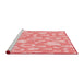 Sideview of Machine Washable Transitional Pastel Pink Rug, wshpat277rd