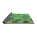 Thickness of Patterned Green Rug, pat2770grn