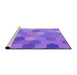 Sideview of Machine Washable Transitional Purple Rug, wshpat2770pur