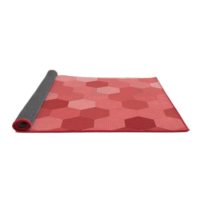 Thickness of Patterned Red Rug, pat2770rd