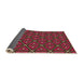 Thickness of Patterned Sienna Brown Rug, pat2772org