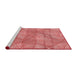Sideview of Machine Washable Transitional Light Salmon Pink Rug, wshpat2773rd