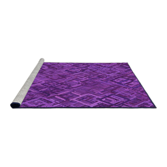 Sideview of Machine Washable Transitional Crimson Purple Rug, wshpat2775pur