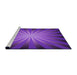 Sideview of Machine Washable Transitional Jasmine Purple Rug, wshpat2776pur