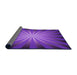 Thickness of Patterned Jasmine Purple Rug, pat2776pur