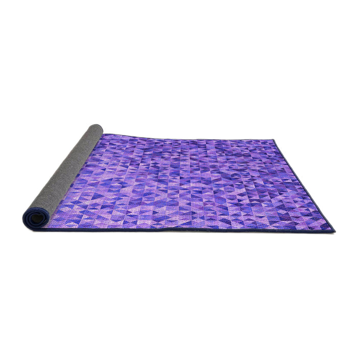 Thickness of Patterned Purple Rug, pat2777pur