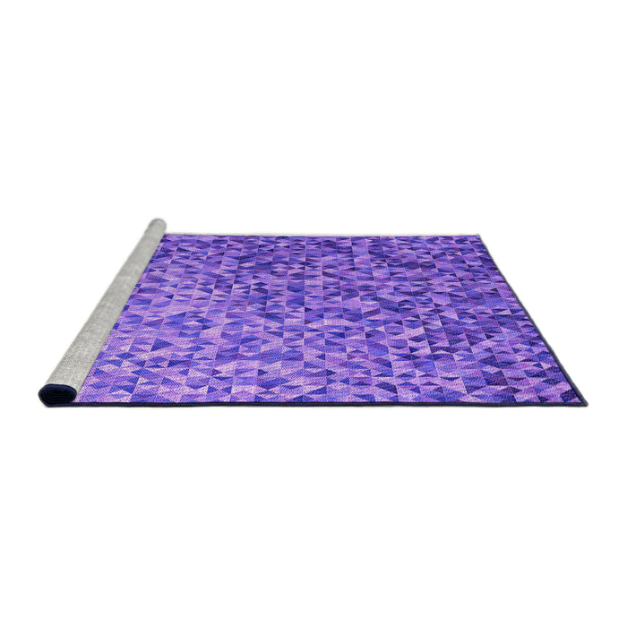 Sideview of Machine Washable Transitional Purple Rug, wshpat2777pur