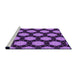 Sideview of Machine Washable Transitional Purple Rug, wshpat2778pur