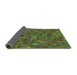 Thickness of Patterned Green Rug, pat2779grn