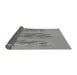 Thickness of Patterned Silver Gray Rug, pat2780gry