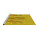 Sideview of Machine Washable Transitional Gold Yellow Rug, wshpat2780yw