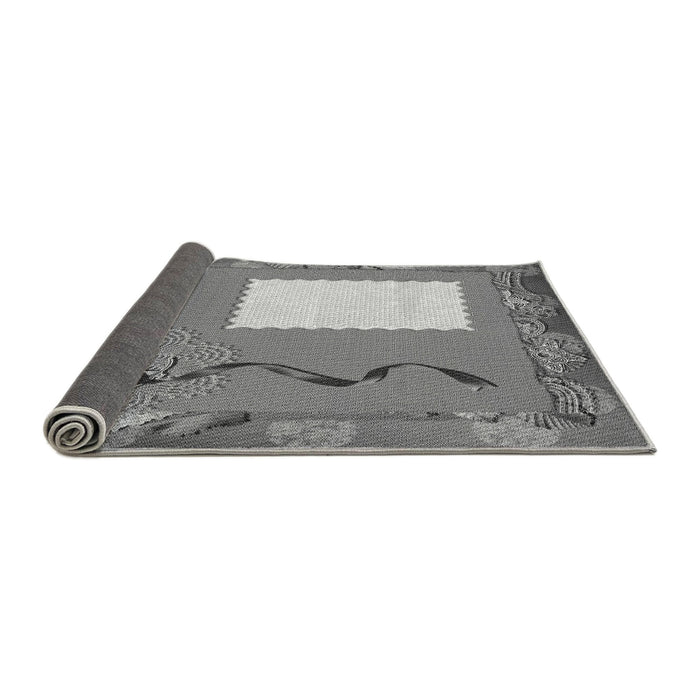 Thickness of Patterned Carbon Gray Rug, pat2783gry