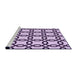 Sideview of Machine Washable Transitional Purple Rug, wshpat2784pur