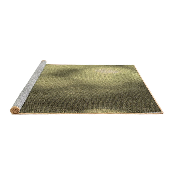 Sideview of Machine Washable Transitional Metallic Gold Rug, wshpat2785brn