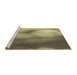 Sideview of Machine Washable Transitional Metallic Gold Rug, wshpat2785brn