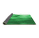 Thickness of Patterned Neon Green Rug, pat2785grn