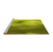 Sideview of Machine Washable Transitional Olive Green Rug, wshpat2785yw