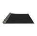 Thickness of Patterned Black Rug, pat2786gry