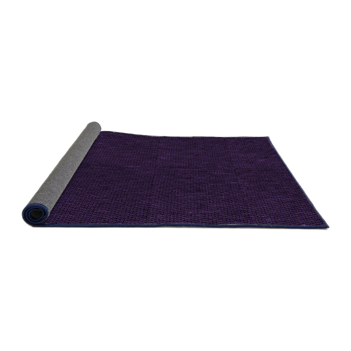 Thickness of Patterned Black Rug, pat2786pur