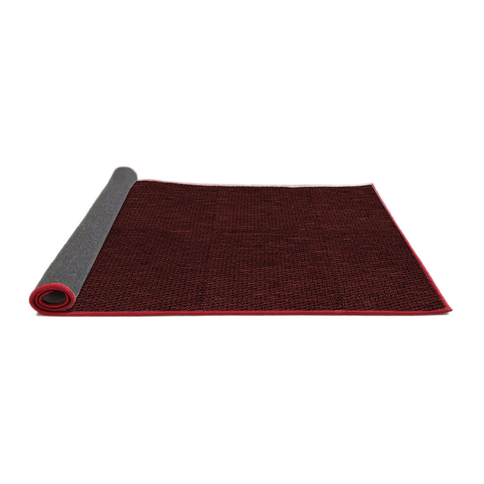 Thickness of Patterned Black Brown Rug, pat2786rd