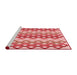 Sideview of Machine Washable Transitional Pink Rug, wshpat2787rd
