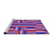 Sideview of Machine Washable Transitional Medium Purple Rug, wshpat2788pur