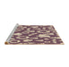 Sideview of Machine Washable Transitional Dark Raspberry Purple Rug, wshpat279brn