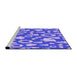 Sideview of Machine Washable Transitional Bright Lilac Purple Rug, wshpat279pur