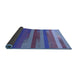 Thickness of Patterned Amethyst Purple Rug, pat2790blu