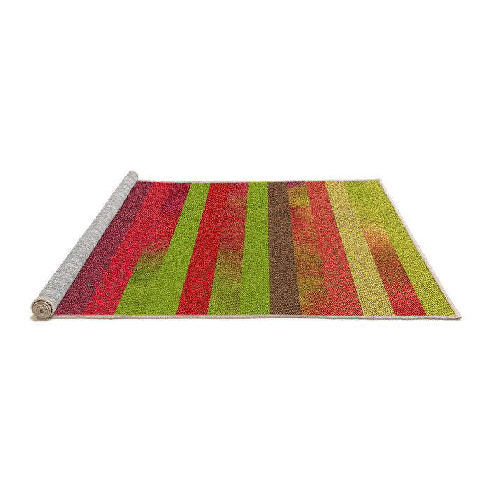 Sideview of Machine Washable Transitional Red Rug, wshpat2790org