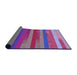 Thickness of Patterned Medium Purple Rug, pat2790pur