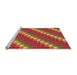 Sideview of Machine Washable Transitional Red Rug, wshpat2792org