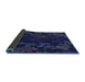 Thickness of Patterned Night Blue Rug, pat2793blu