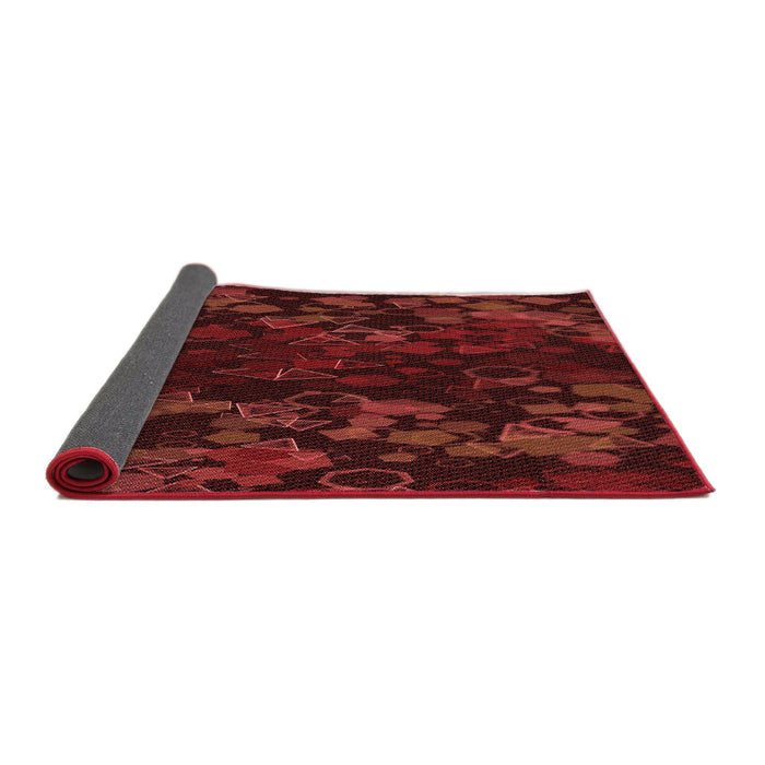 Thickness of Patterned Red Rug, pat2793rd