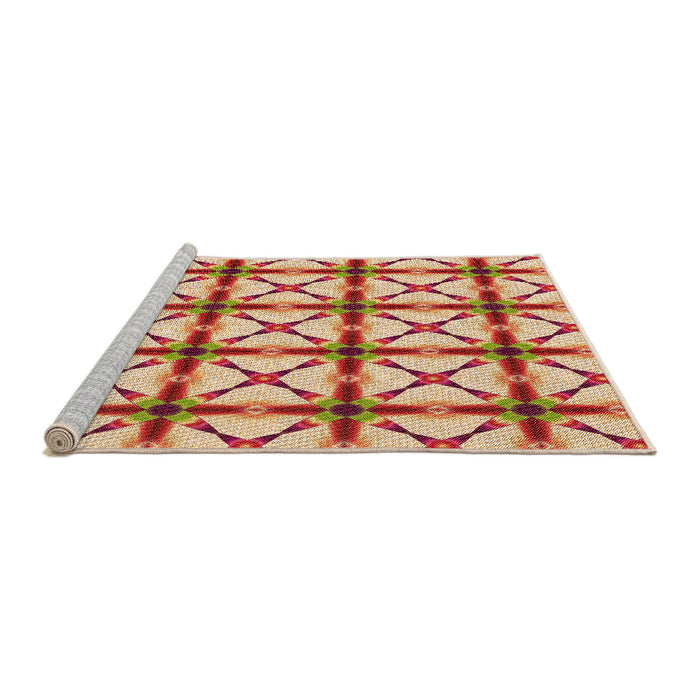 Sideview of Machine Washable Transitional Red Rug, wshpat2794org