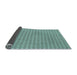 Thickness of Patterned Tiffany Blue Rug, pat2798lblu