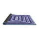 Thickness of Patterned Slate Blue Rug, pat2799blu