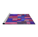 Sideview of Machine Washable Transitional Dark Magenta Purple Rug, wshpat28pur