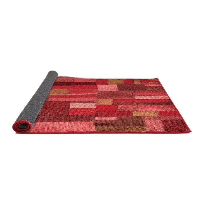 Thickness of Patterned Red Rug, pat28rd