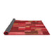 Thickness of Patterned Red Rug, pat28rd