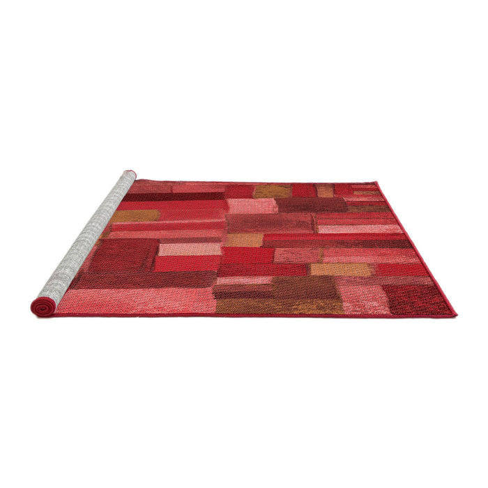 Sideview of Machine Washable Transitional Red Rug, wshpat28rd