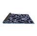 Thickness of Patterned Night Blue Rug, pat280blu