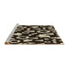 Sideview of Machine Washable Transitional Camel Brown Rug, wshpat280brn