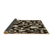 Thickness of Patterned Camel Brown Rug, pat280brn