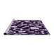 Sideview of Machine Washable Transitional Deep Purple Rug, wshpat280pur