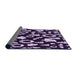 Thickness of Patterned Deep Purple Rug, pat280pur