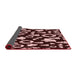 Thickness of Patterned Chocolate Brown Rug, pat280rd