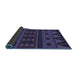 Thickness of Patterned Slate Blue Rug, pat2800blu
