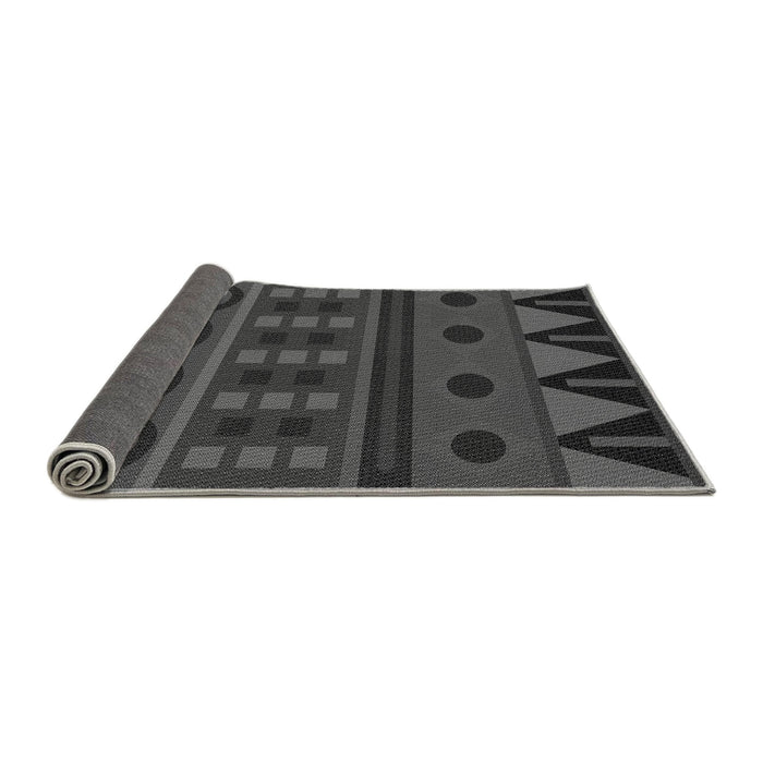 Thickness of Patterned Gray Rug, pat2800gry