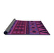 Thickness of Patterned Magenta Pink Rug, pat2800pur